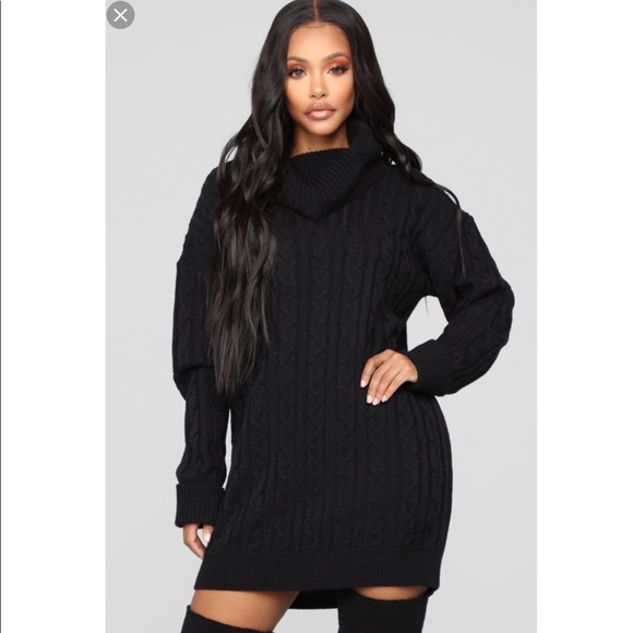 warm sweater dress